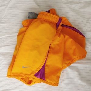 Orange Nike Tempo Shorts